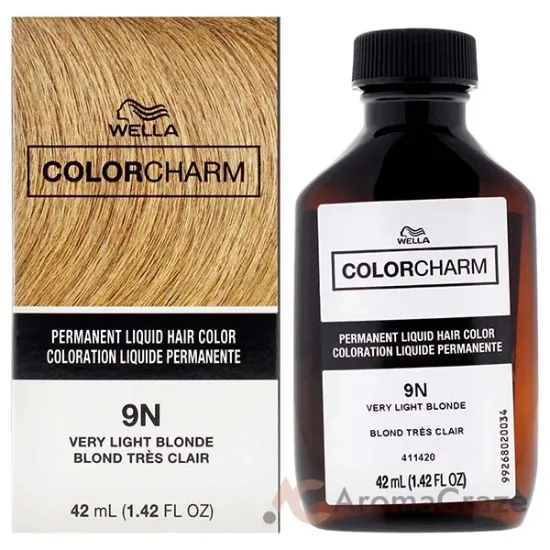 Picture of Color Charm Permanent Liquid Hair Color - 9N Very Light Blonde by Wella for Unisex - 1.42 oz Hair Color