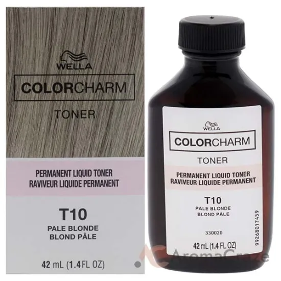 Picture of Color Charm Permanent Liquid Toner - T10 Pale Blonde by Wella for Unisex - 1.4 oz Toner