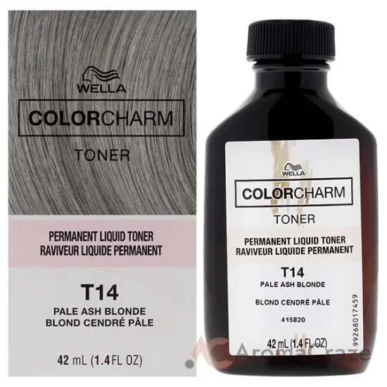Picture of Color Charm Permanent Liquid Toner - T14 Pale Ash Blonde by Wella for Unisex - 1.4 oz Toner