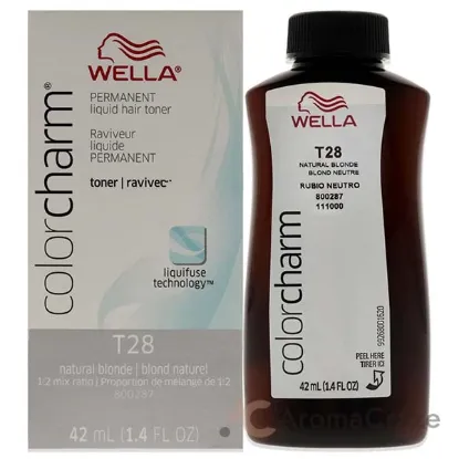 Picture of Color Charm Permanent Liquid Toner - T28 Natural Blonde by Wella for Unisex - 1.4 oz Toner