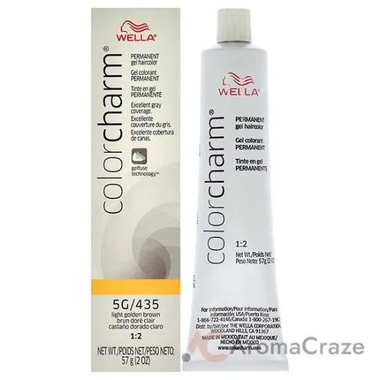 Picture of Color Charm Permanent Hair Color Gel - 435 5G Light Golden Brown by Wella for Unisex -2 oz Hair Color