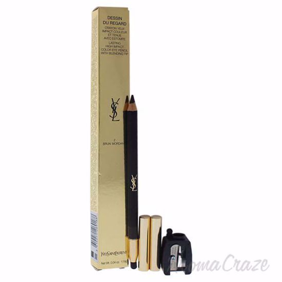 High Impact Color Eye Pencil - 2 Brun Mordant by Yves Saint 