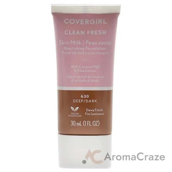 Picture of Clean Fresh Skin Milk Foundation - 630 Deep Dark by CoverGirl for Women - 1 oz Foundation