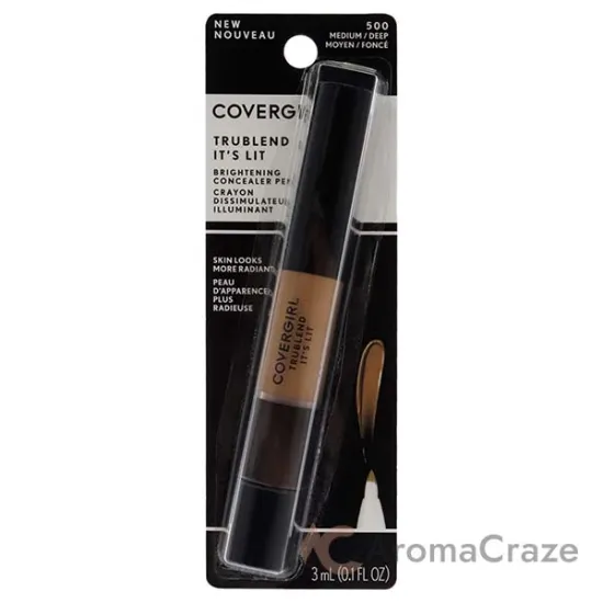 Picture of TruBlend Its Lit Brightening Concealer Pen - 500 Medium-Deep by CoverGirl for Women - 0.1 oz Concealer