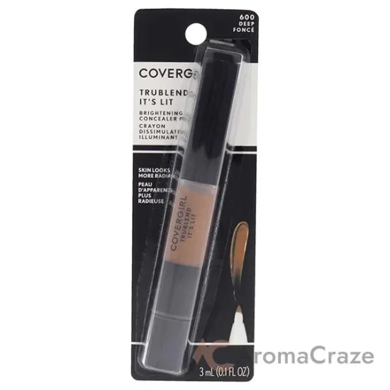 Picture of TruBlend Its Lit Brightening Concealer Pen - 600 Deep by CoverGirl for Women - 0.1 oz Concealer