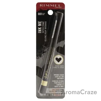Picture of Ink Me Tatto Stamp Eyes and Body - 001 Black Heart Shape by Rimmel London for Women - 0.02 oz Eyeliner