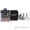 Picture of Grooming Manicure Kit by Barbasol for Men - 6 Pc Cuticle Scissors, Large Nail Clipper, Slanted Nail Clipper, Nail File, Pointed Tweezers, Travel Case