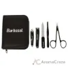 Picture of Grooming Manicure Kit by Barbasol for Men - 6 Pc Cuticle Scissors, Large Nail Clipper, Slanted Nail Clipper, Nail File, Pointed Tweezers, Travel Case