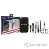 Picture of Grooming Manicure Kit by Barbasol for Men - 8 Pc 2Pc Nail Clipper, Safety Scissors, Nail File, Pointed Tweezers, 2Pc Cuticle Pushers, Encompassing