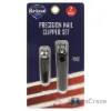 Picture of Precision Nail Clipper Kit by Barbasol for Men - 2 Pc Nail Clipper, Toe Clipper