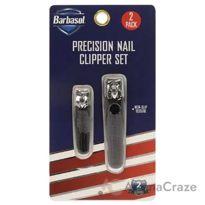 Picture of Precision Nail Clipper Kit by Barbasol for Men - 2 Pc Nail Clipper, Toe Clipper