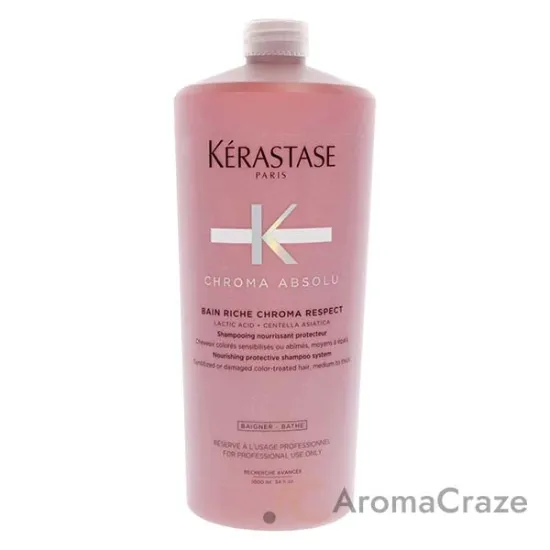 Picture of Chroma Absolu Bain Riche Respect Shampoo by Kerastase for Unisex - 34 oz Shampoo