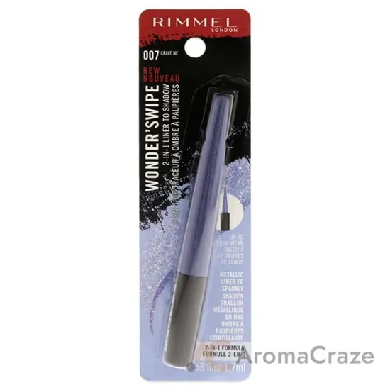 Picture of Wonder Swipe 2-in-1 Liner to Shadow - 007 Crave Me by Rimmel London for Women - 0.058 oz Eyeliner