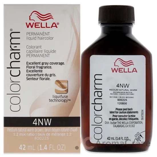 Picture of Color Charm Permanent Liquid Hair Color - 4NW Medium Natural Warm Blonde by Wella for Unisex - 1.42 oz Hair Color
