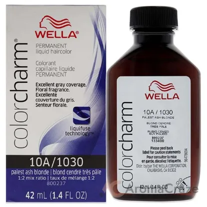 Picture of Color Charm Permanent Liquid Hair Color - 1030 10A Palest Ash Blonde by Wella for Unisex - 1.42 oz Hair Color