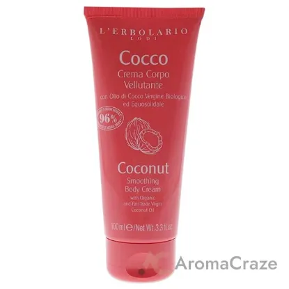 Picture of Smoothing Body Cream - Coconut by LErbolario for Unisex - 3.3 oz Body Cream