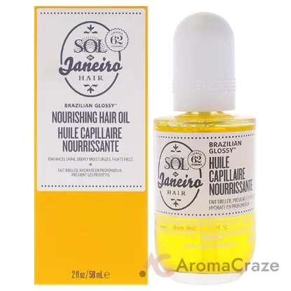 Picture of Brazilian Glossy Nourishing Hair Oil by Sol de Janeiro for Unisex - 2 oz Oil