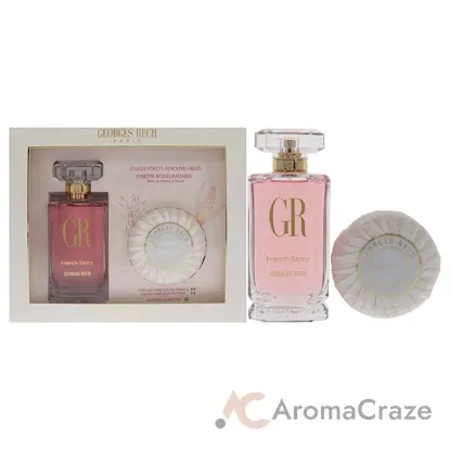 Picture of French Story by Georges Rech for Women - Pc Gift Set 3.3oz EDP Spray, 3.5oz Soap