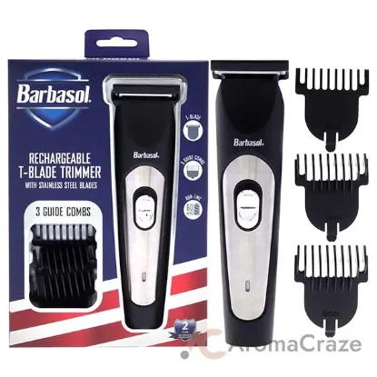 Picture of T-blade Trimmer by Barbasol for Men - 4 Pc Trimmer Tblade, 3 Guides