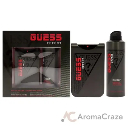 Picture of Guess Effect by Guess for Men - 2 Pc Gift Set 3.4oz EDT Spray, 6oz Body Spray