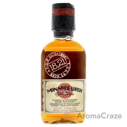 Picture of 3-In-1 Man Made Wash - Sweet Tobacco by 18.21 Man Made for Men - 3.4 oz Shampoo, Conditioner and Body Wash
