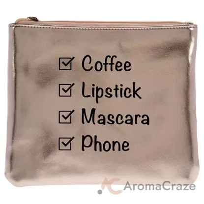 Picture of Cosmetic Bag - Metal Pink by Reaction Retail for Women - 1 Pc Bag