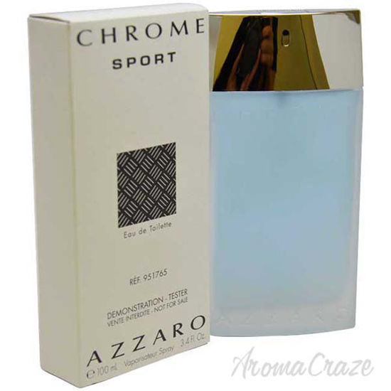 Chrome Sport by Loris Azzaro for Men - 3.4 oz EDT Spray (Tes