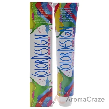 Picture of Fun and Glam Demi-Permanent Hair Color - Extreme Red by ColorDesign for Unisex - 3.4 oz Hair Color