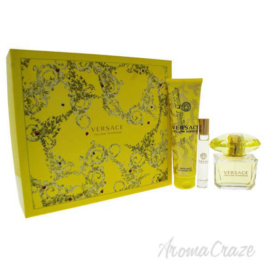 Versace Yellow Diamond by Versace for Women - 3 Pc Gift Set 