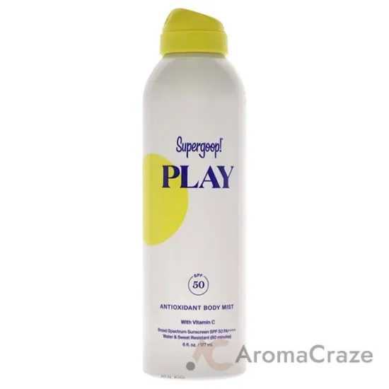 Picture of PLAY Antioxidant Body Mist SPF 50 with Vitamin C by Supergoop for Women - 6 oz Body Mist