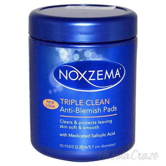 Triple Clean Anti-Blemish Pads by Noxzema for Unisex - 90 Pc