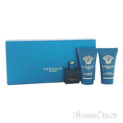 Versace Eros by Versace for Men - 3 Pc Mini Gift Set 0.17oz 