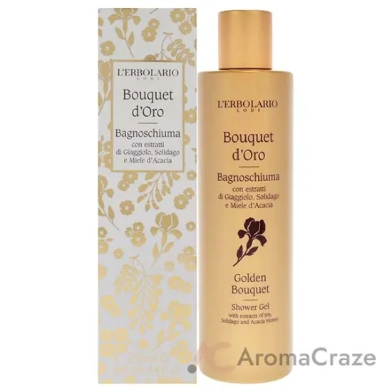 Picture of Shower Gel - Golden Bouquet by LErbolario for Unisex - 8.4 oz Shower Gel