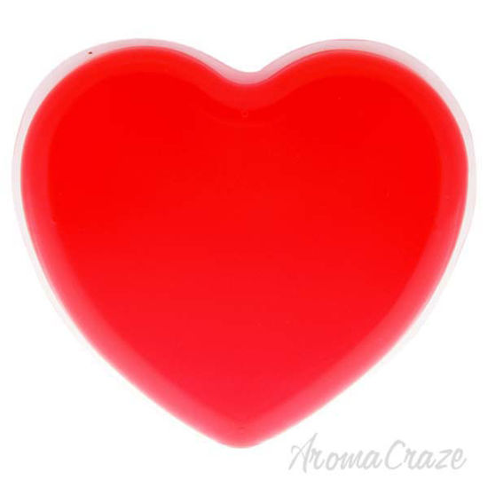 Silicone Heart Puff - Mat Red by Sun Smile for Women - 1 Pc 