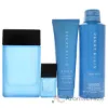 Picture of Perry Ellis Pure Blue by Perry Ellis for Men - 4 Pc Gift Set 3.4oz EDT Spray, 3oz Shower Gel, 6oz Deodorant Body Spray, 7.5ml Travel EDT Spray