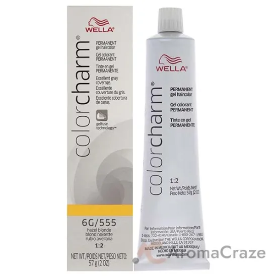 Picture of Color Charm Permanent Hair Color Gel - 6G 555 Haze Blonde by Wella for Unisex - 2 oz Hair Color