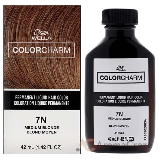 Picture of Color Charm Permanent Liquid Hair Color - 7N Medium Blonde by Wella for Unisex - 1.42 oz Hair Color
