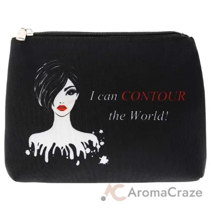 Picture of Cosmetic Bag Contour The World - Black by Reaction Retail for Women - 1 Pc Bag