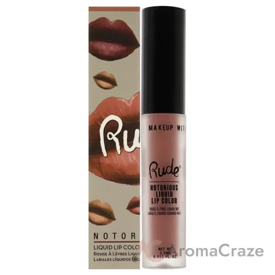 Picture of Notorious Liquid Lip Color - Below the Belt by Rude Cosmetics for Women - 0.1 oz Lipstick