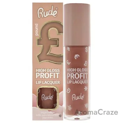 Picture of High Gloss Profit Lip Lacquer - Pound by Rude Cosmetics for Women - 0.141 oz Lip Gloss