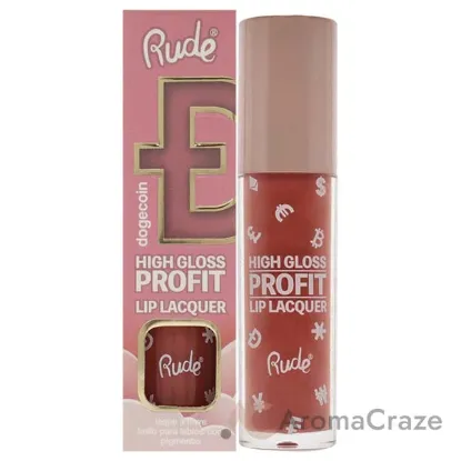 Picture of High Gloss Profit Lip Lacquer - Dogecoin by Rude Cosmetics for Women - 0.141 oz Lip Gloss
