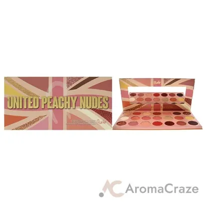 Picture of United Peachy Nudes - 21 Pressed Pigment and Shadows Palette by Rude Cosmetics for Women - 0.74 oz Eye Shadow