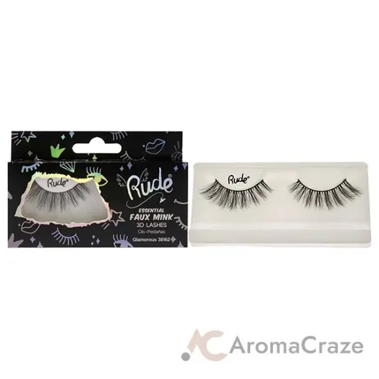 Picture of Essential Faux Mink 3D Lashes - Glamorous by Rude Cosmetics for Women - 1 Pc Pair