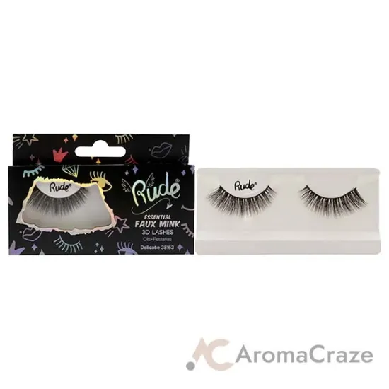 Picture of Essential Faux Mink 3D Lashes - Delicate by Rude Cosmetics for Women - 1 Pc Pair