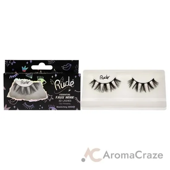 Picture of Essential Faux Mink 3D Lashes - Bewitching by Rude Cosmetics for Women - 1 Pc Pair