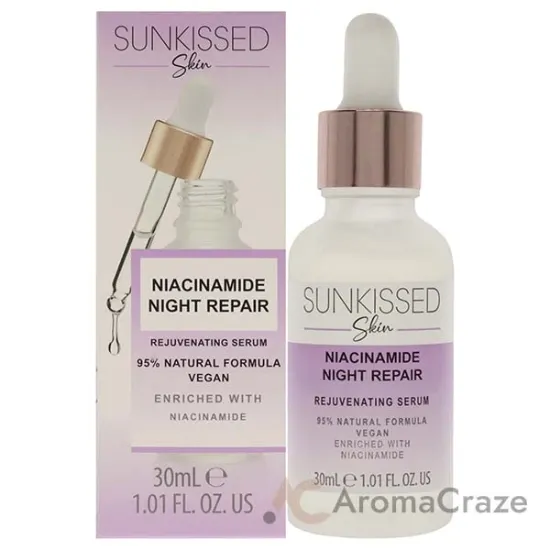 Picture of Niacinamide Night Repair Serum by Sunkissed for Unisex - 1.01 oz Serum