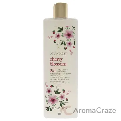 Picture of 2 in 1 Body Wash and Bubble Bath - Cherry Blossom by Bodycology for Women - 16 oz Body Wash
