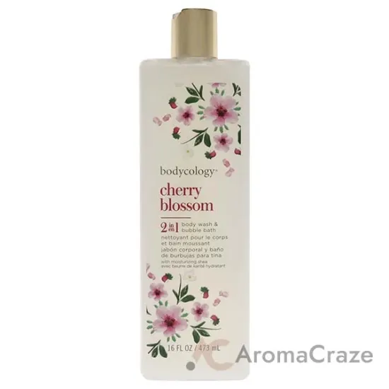 Picture of 2 in 1 Body Wash and Bubble Bath - Cherry Blossom by Bodycology for Women - 16 oz Body Wash