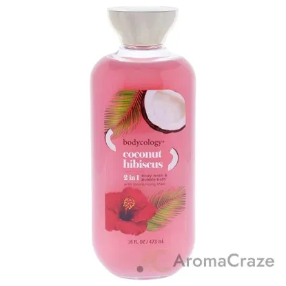 Picture of 2 in 1 Body Wash and Bubble Bath - Coconut Hibiscus by Bodycology for Women - 16 oz Body Wash