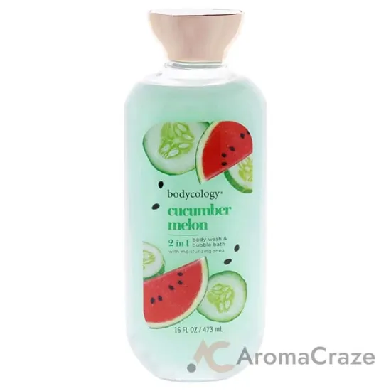Picture of 2 in 1 Body Wash and Bubble Bath - Cucumber Melon by Bodycology for Women - 16 oz Body Wash